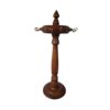 Vintage houten sieradenhouder & organizer met haken