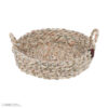 Handgeweven Palmbladmand met Handvat – Set van 3