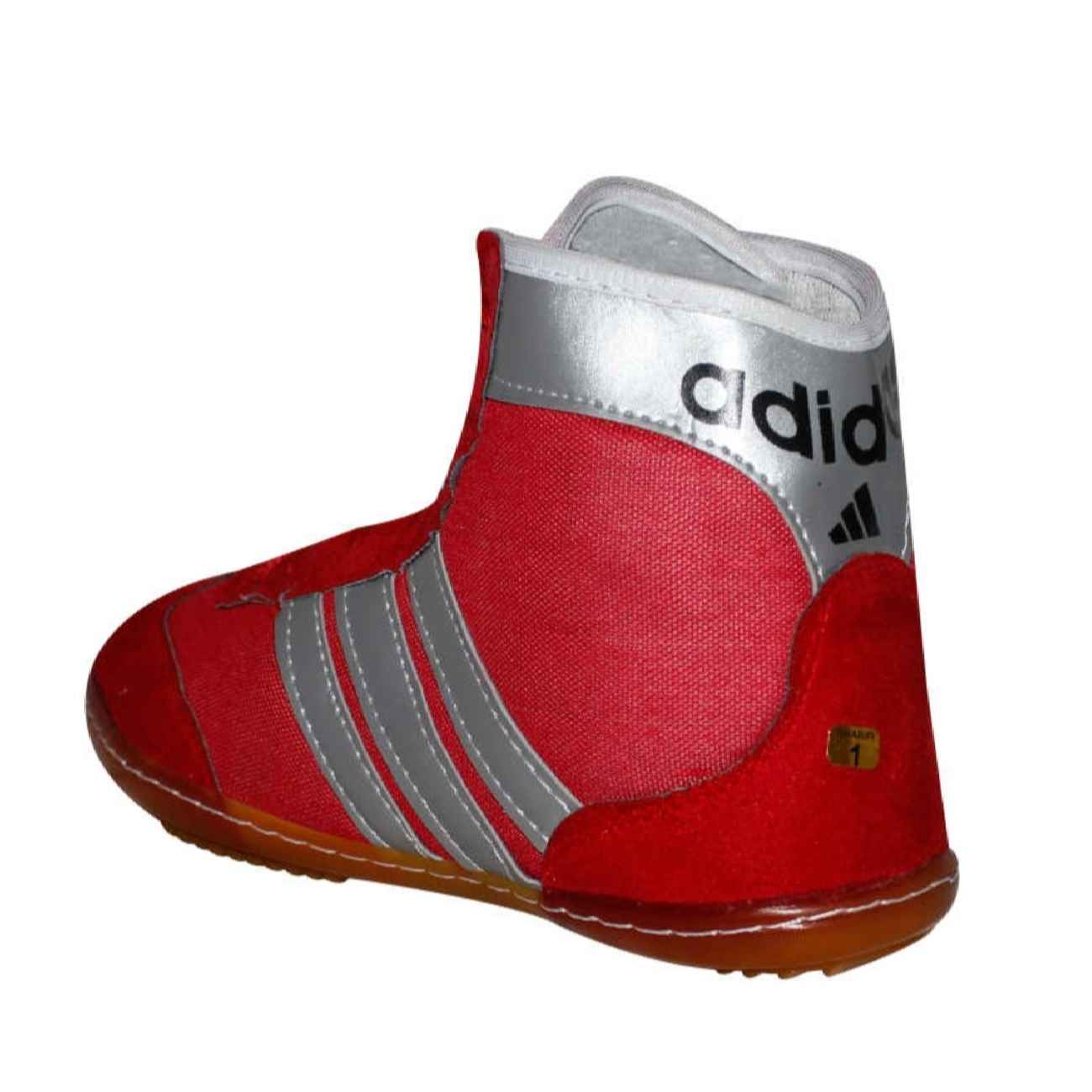Worstelschoenen voor Mannen – Rood Stretch Stof