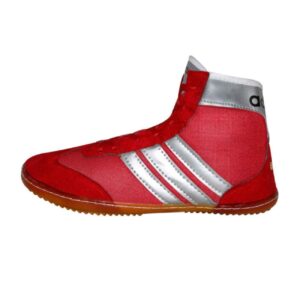 Worstelschoenen voor Mannen – Rood Stretch Stof