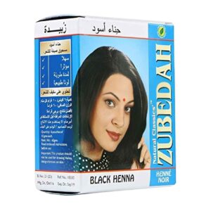 Zubedah Zwarte Henna voor Haar – 100% Dekking