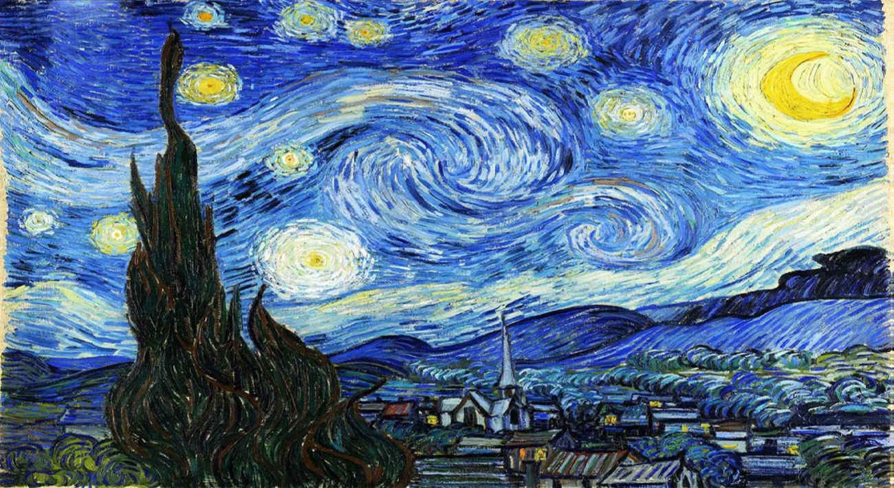 1000-stukjes Van Gogh’s Sterrennacht Puzzel
