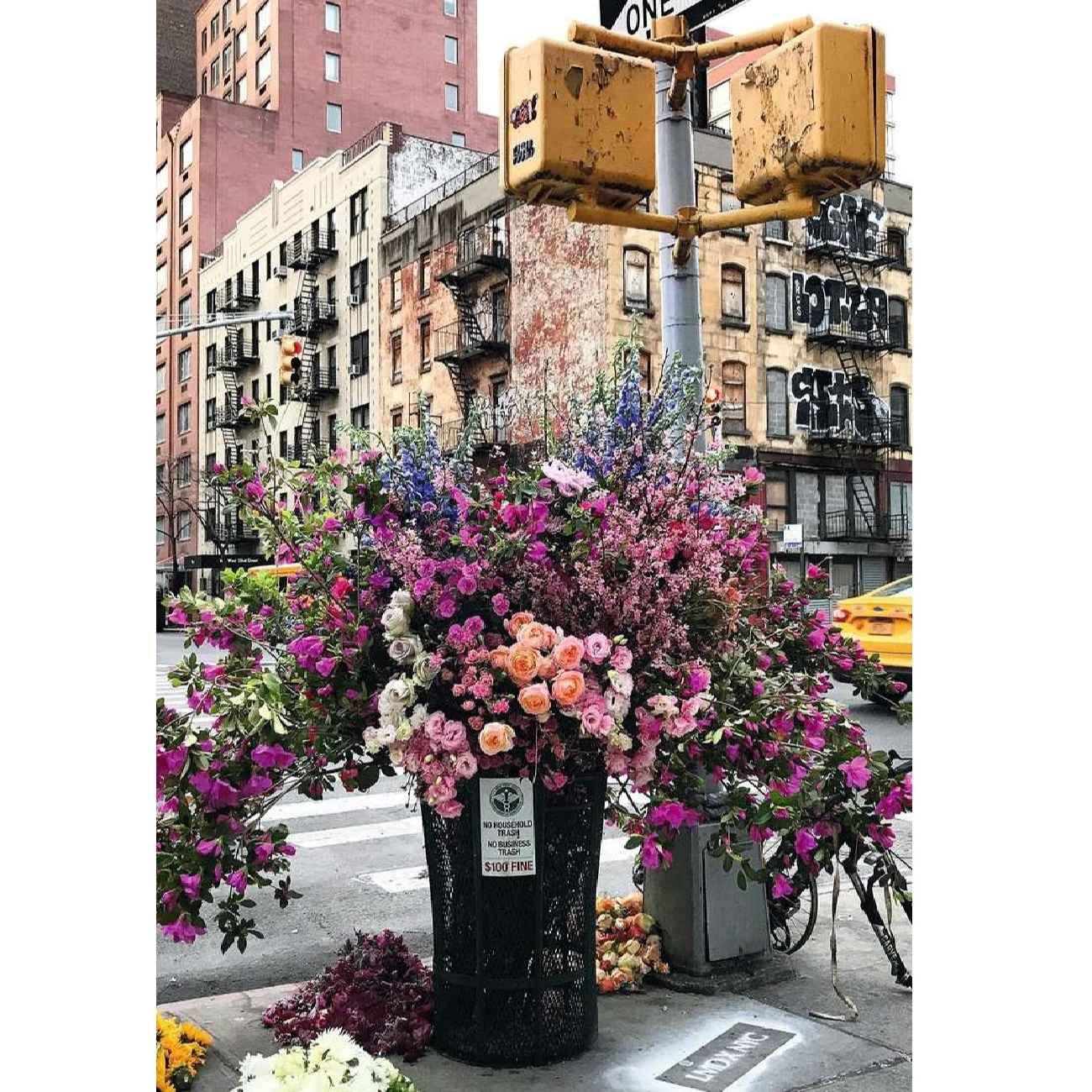 300-delige legpuzzel bloemen in New York