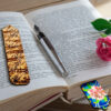 Houten Bladwijzer met Gedicht & Bloemen – Set van 2