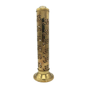 Handgemaakte Messing Wierookhouder – Gouden Cilinder