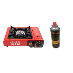 Camping gasfornuis – Rood met Box