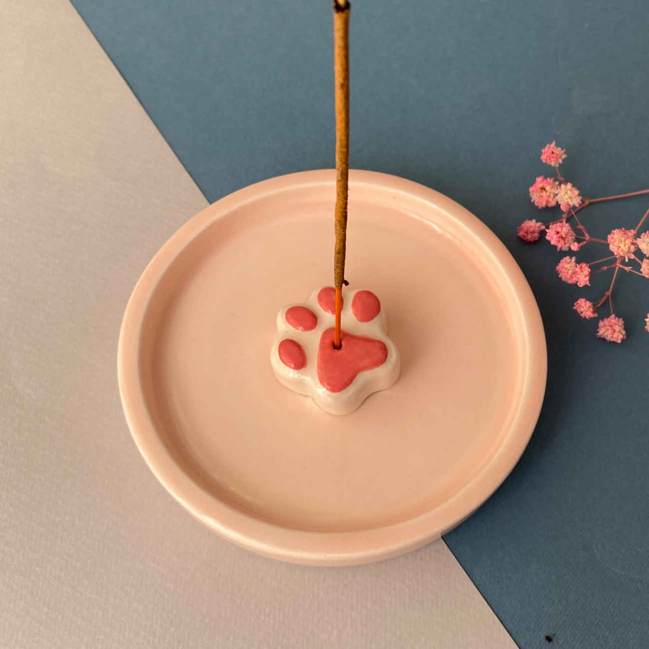Keramische Wierookhouder – Voor Woondecoratie met Pootjes Ontwerp