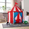 Gezellige kinderspeeltent – kasteelmodel in rood