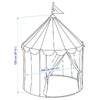 Gezellige kinderspeeltent – kasteelmodel in rood