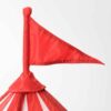 Gezellige kinderspeeltent – kasteelmodel in rood