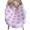 Handgeweven Gehaakt Babysprei – Rozebloem
