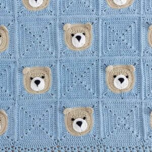 Handgeweven Gehaakt Babysprei – Teddybeer