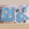 Handgeweven Gehaakt Babysprei – Teddybeer
