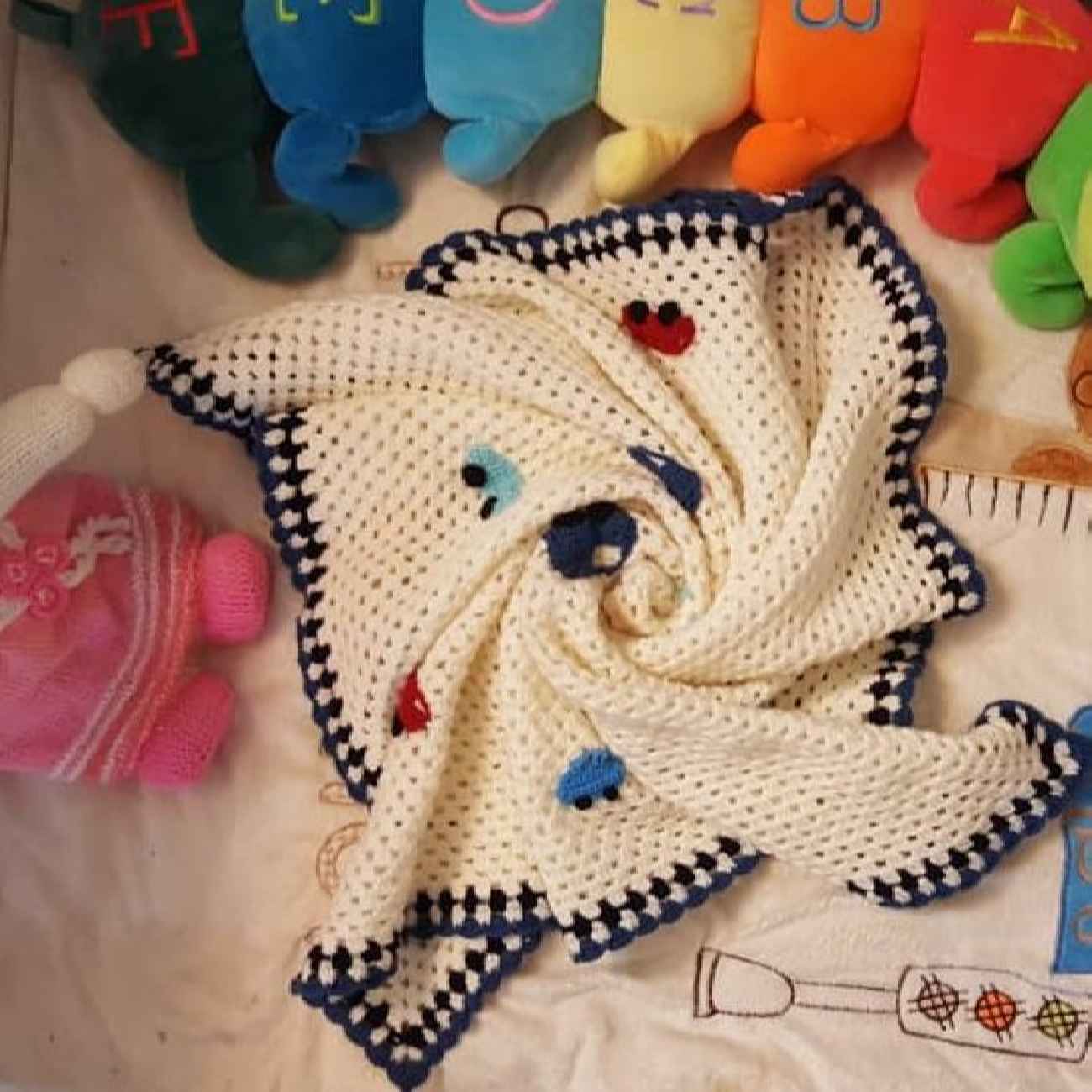 Handgeweven Gehaakt Babysprei – Auto