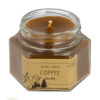 Kaarsenpot met koffie-design & koffiegeur