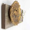 Decoratieve Muur Sleutelhouder voor Georganiseerde Sleutels met Krabontwerp in Goudkleur