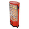 Elektrische Kachel Compact – Rood Metaal