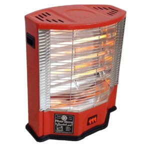 Elektrische Kachel Compact – Rood Metaal