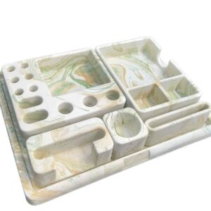 6-delige Stenen Bureau-organizer Set