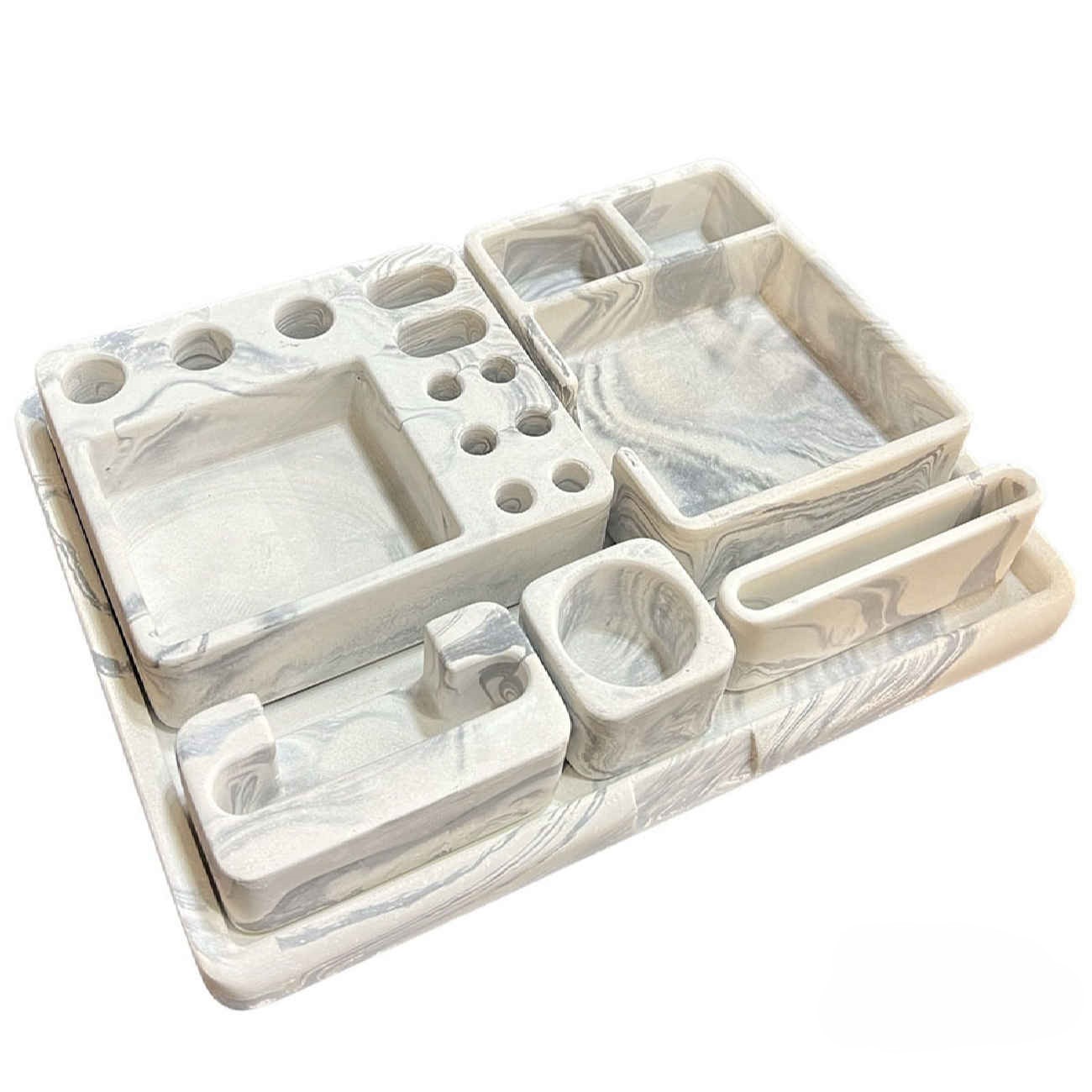 6-delige Stenen Bureau-organizer Set