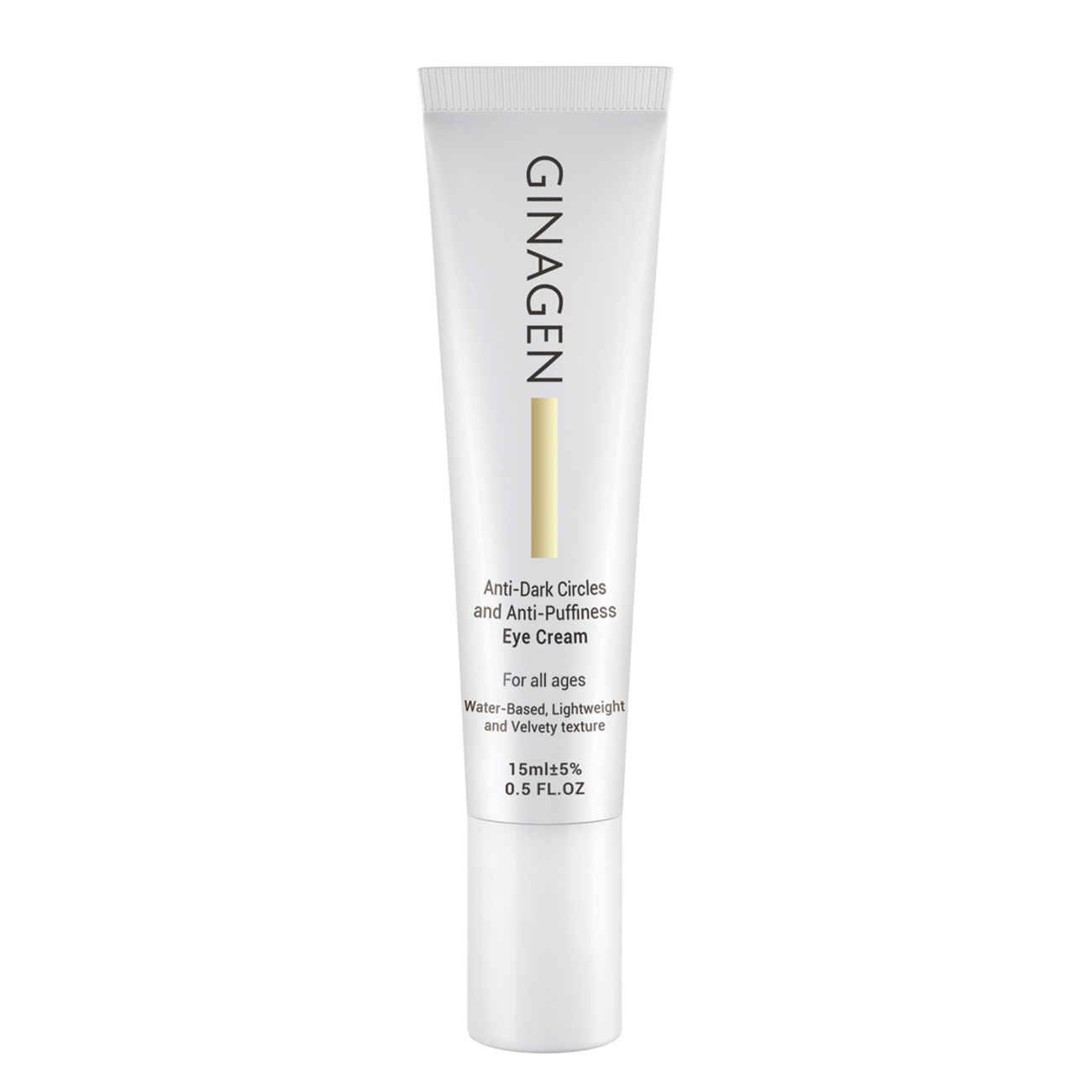 Ginagen oogcontourcrème – Bestrijdt wallen & donkere kringen, 15 ml (set van 2)