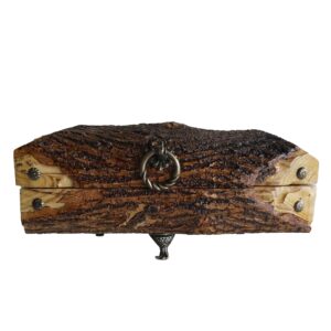 Handgemaakte Houten Sieradendoos voor Elegante Opslag