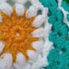 Handgeweven Gehaakte Babydeken – Groen Bloem