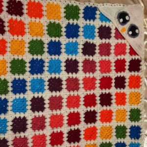 Handgeweven Gehaakt Babysprei – Oma-vierkant