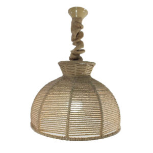Boheemse Gevlochten Hanglamp – Kom Model