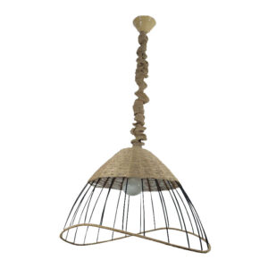 Handgemaakte Gevlochten Hanglamp – Rustieke Hennep