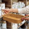 Handgeweven Rieten Mand met Handvat – Klassiek
