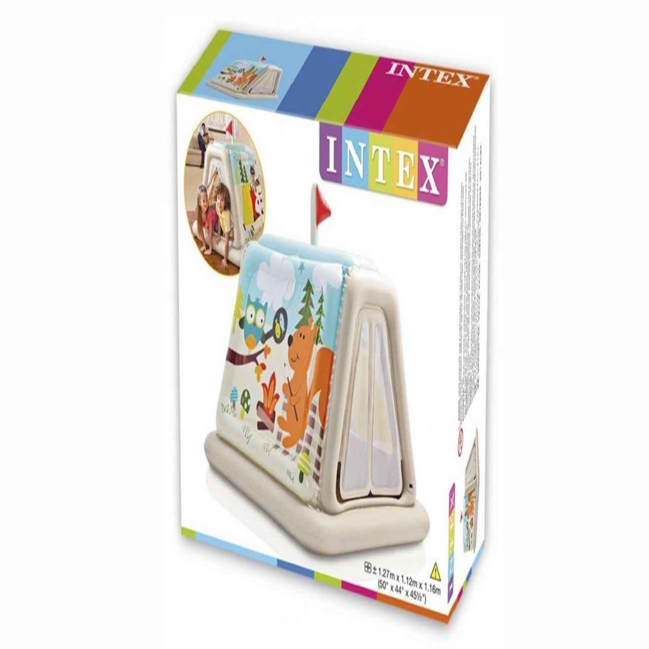 Intex opblaasbare kinderspeeltent voor binnen met dierenontwerp