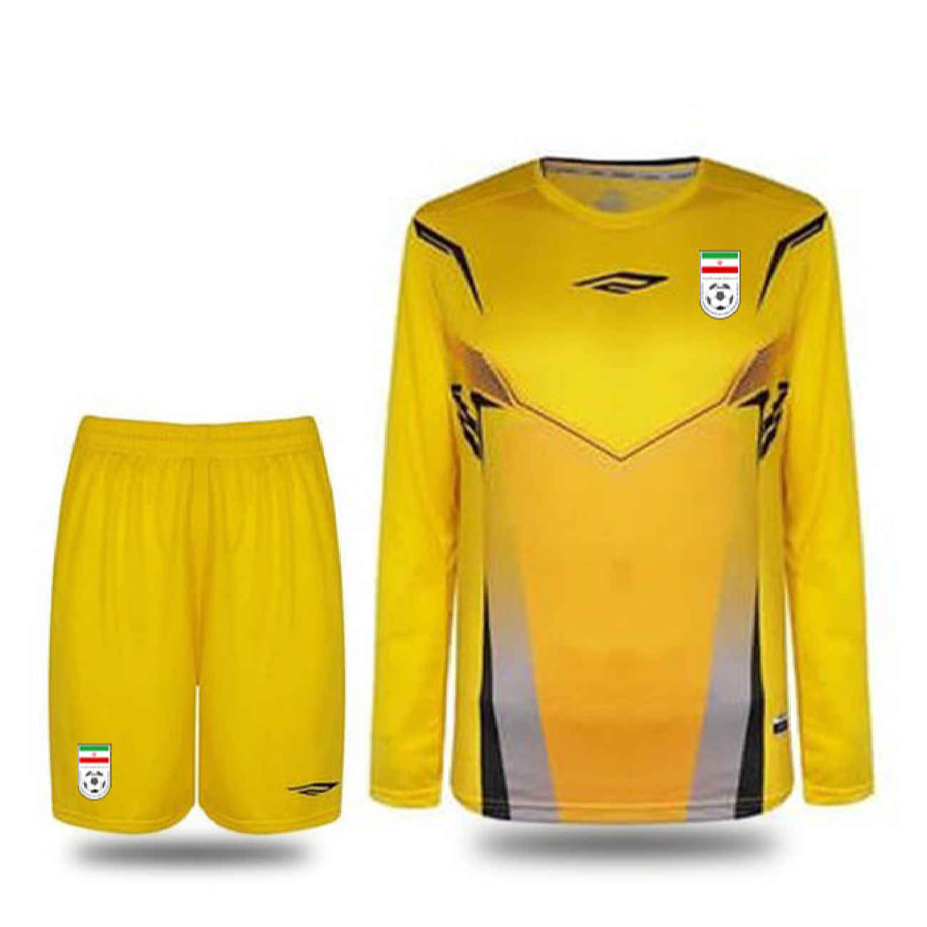 Iran Nationaal Team Keepersshirt en Shorts Set 2023 – Geel