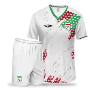 Iran Nationaal Trainings Voetbalteam Shirt & Shorts – Wit