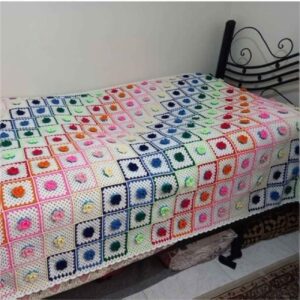 Gebreid Gehaakt Sprei – Artistiek Wit