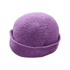 Gebreide Turkse Kufi Taqiyah – Purper