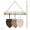 Blad-geïnspireerde sleutelhangerhouder – Decoratief