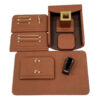Leren Bureau Organizer Accessoires voor Werkplek (8-delig)