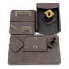 Leren Bureau Organizer Accessoires voor Werkplek (8-delig)
