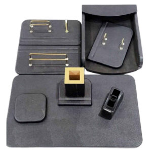 Leren Bureau Organizer Accessoires voor Werkplek (8-delig)