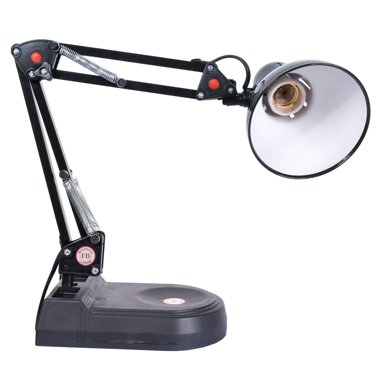 Trendy Metalen Verstelbare Bureaulamp Geschikt voor Lezen – met Veermechanisme