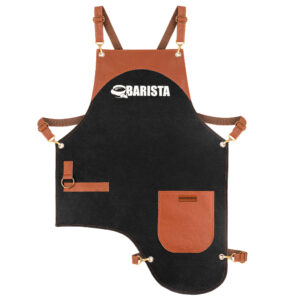 Moderne Barista Schort – Zwart Denim