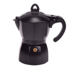 Moka Pot Espresso Maker – Zwart 6-Kops