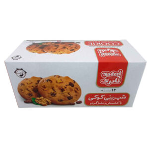 Naderi walnoot en chocolade koekje, 12 stuks (6x)