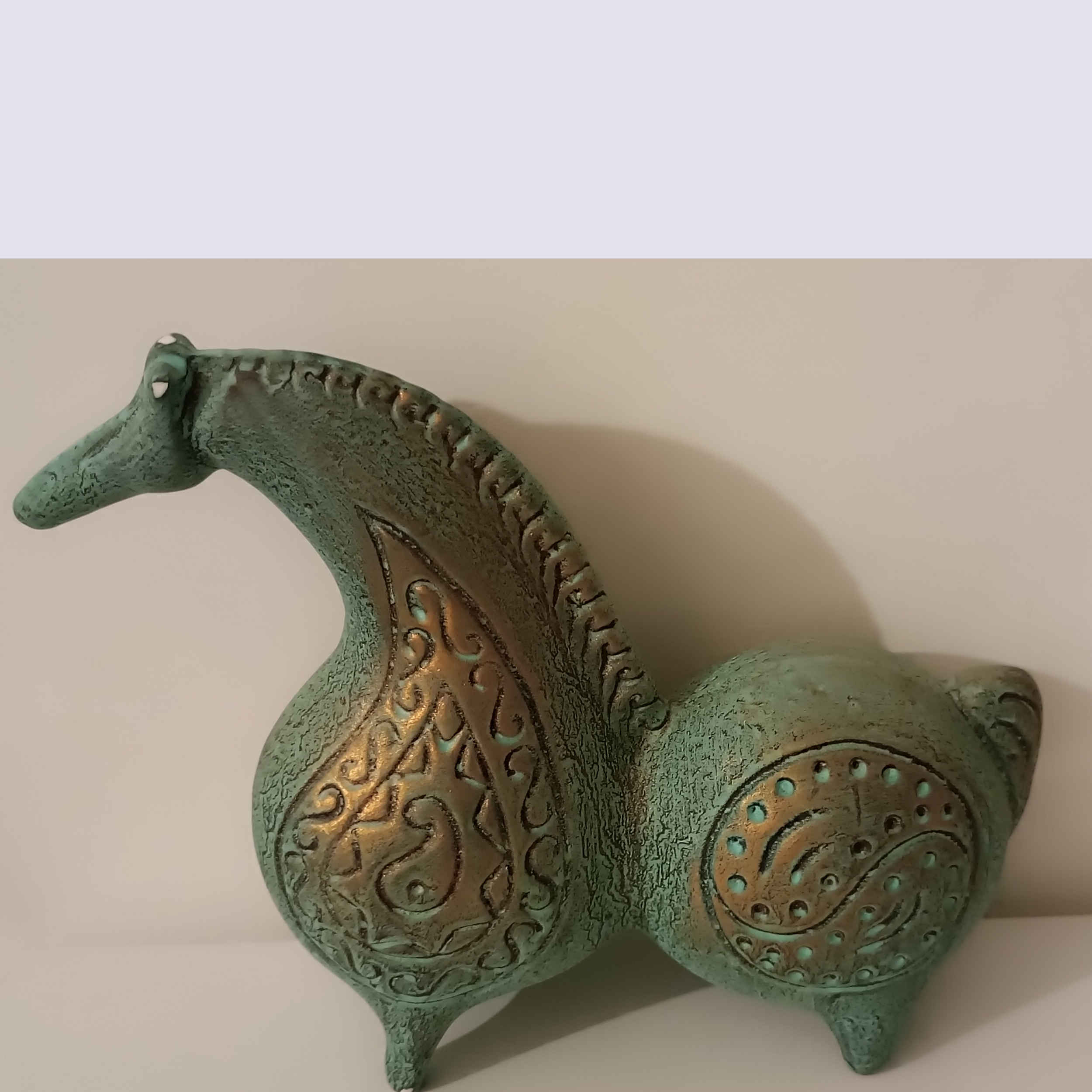 Perzisch beeldje – historisch oud paardmodel