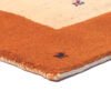 Origineel handgeknoopt Perzisch minimalistisch Gabbeh tapijt - Met rand, Oranje, Wol