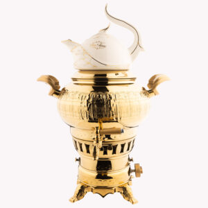Perzische Gassamovar Theemaker & Theepot Traditioneel Ontwerp 5-Liter