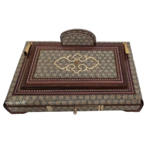 Handgemaakte Houten Pennenhouder – Marqueterie
