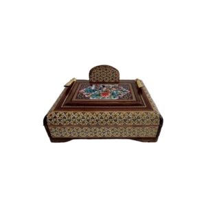 Elegante bureau-organizer met Perzische marqueterie