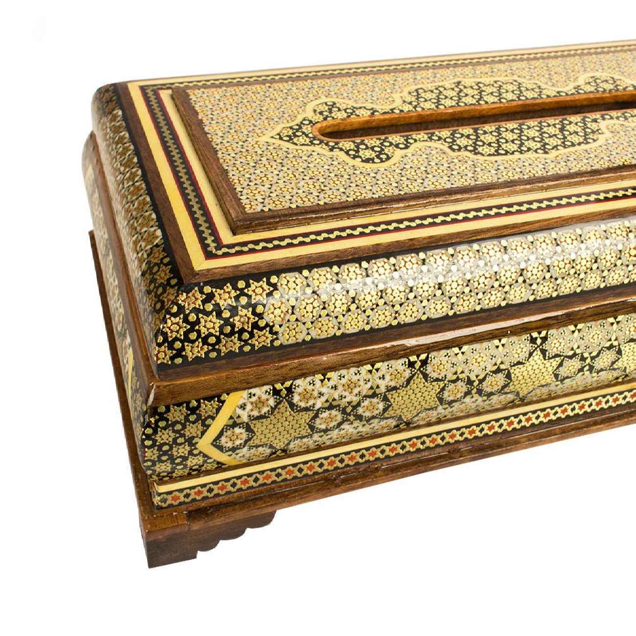 Perzische Khatamkari Kunst Afvalbak en Tissuebox Set